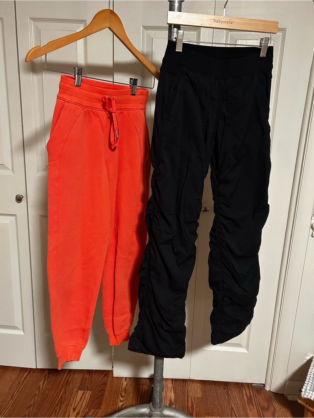 Orange lululemon sweats & girls Ivivva studio pants 12